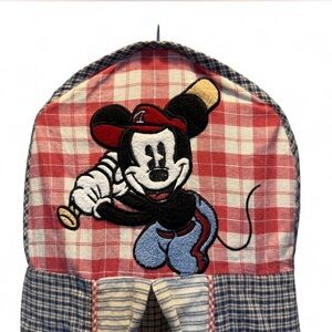 Vintage Disney Mickey Mouse Baseball Diaper Stacker Holder Nursery sports